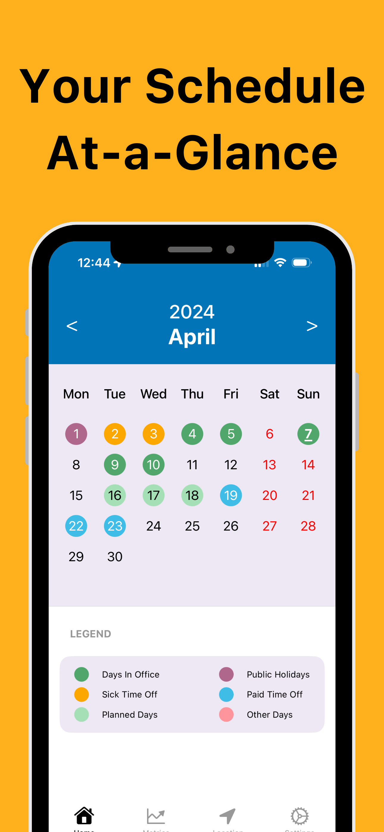 hybrid-work-planner screenshot