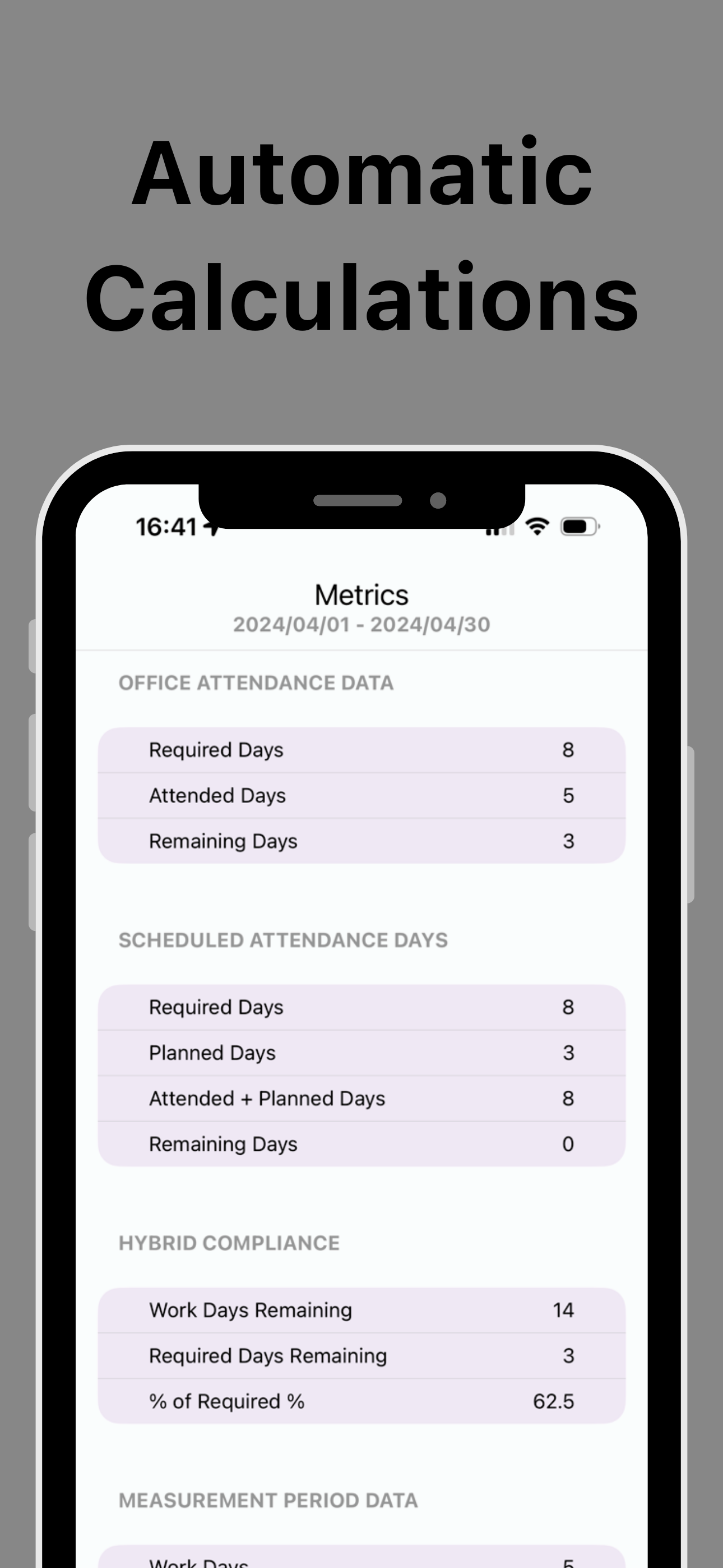hybrid-work-planner screenshot