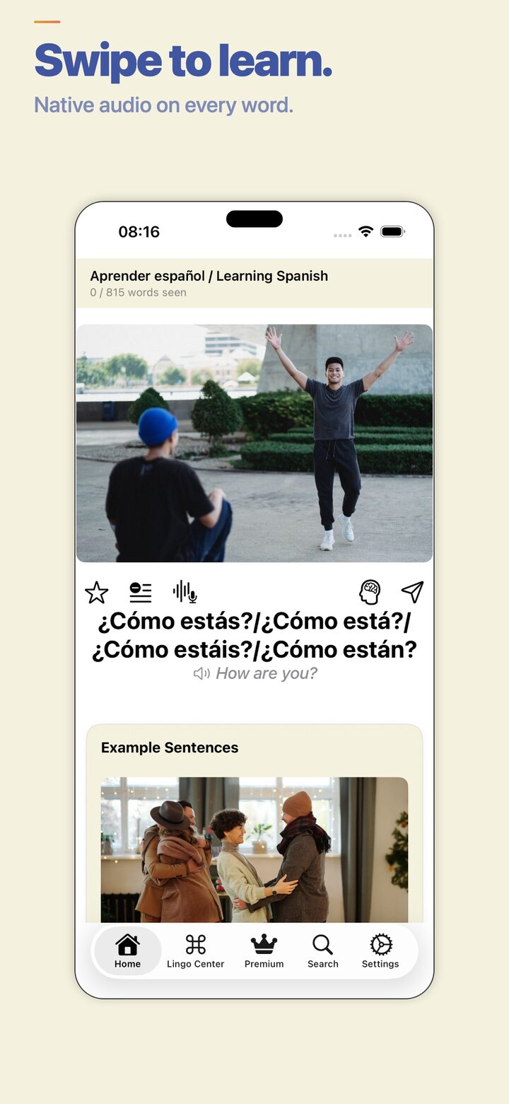 lingoswipe screenshot