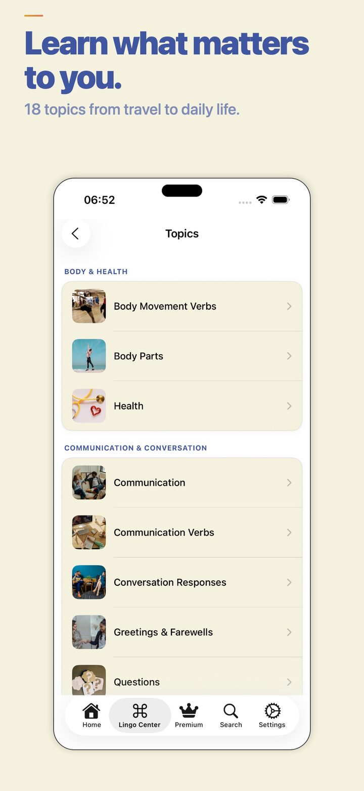 lingoswipe screenshot