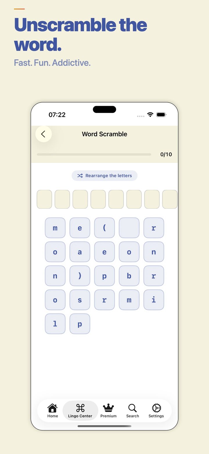 lingoswipe screenshot